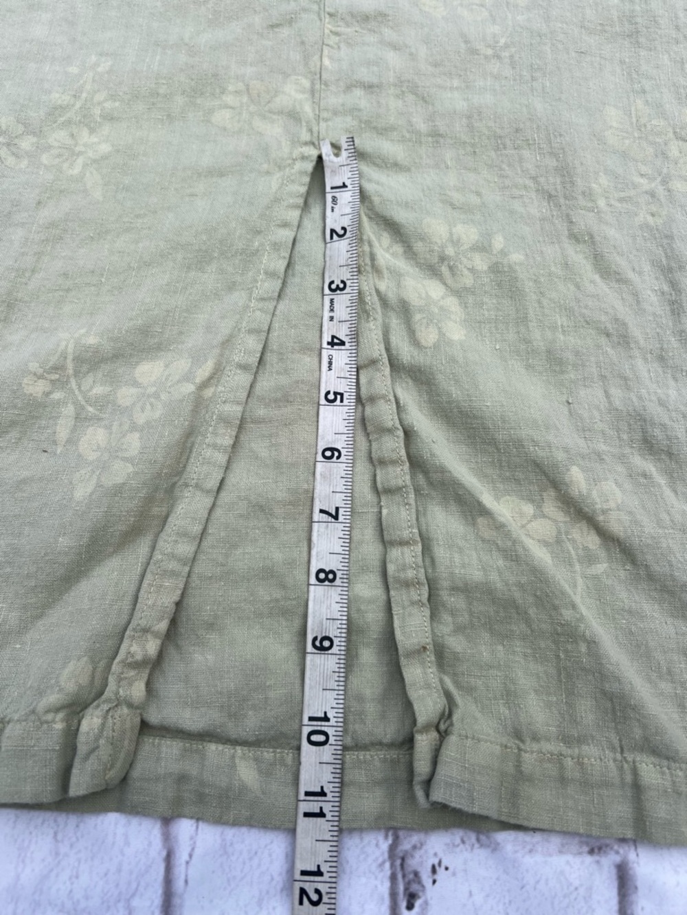 J. Jill Olive Green Sleeveless Maxi Dress 100% Linen - Picture 6 of 6